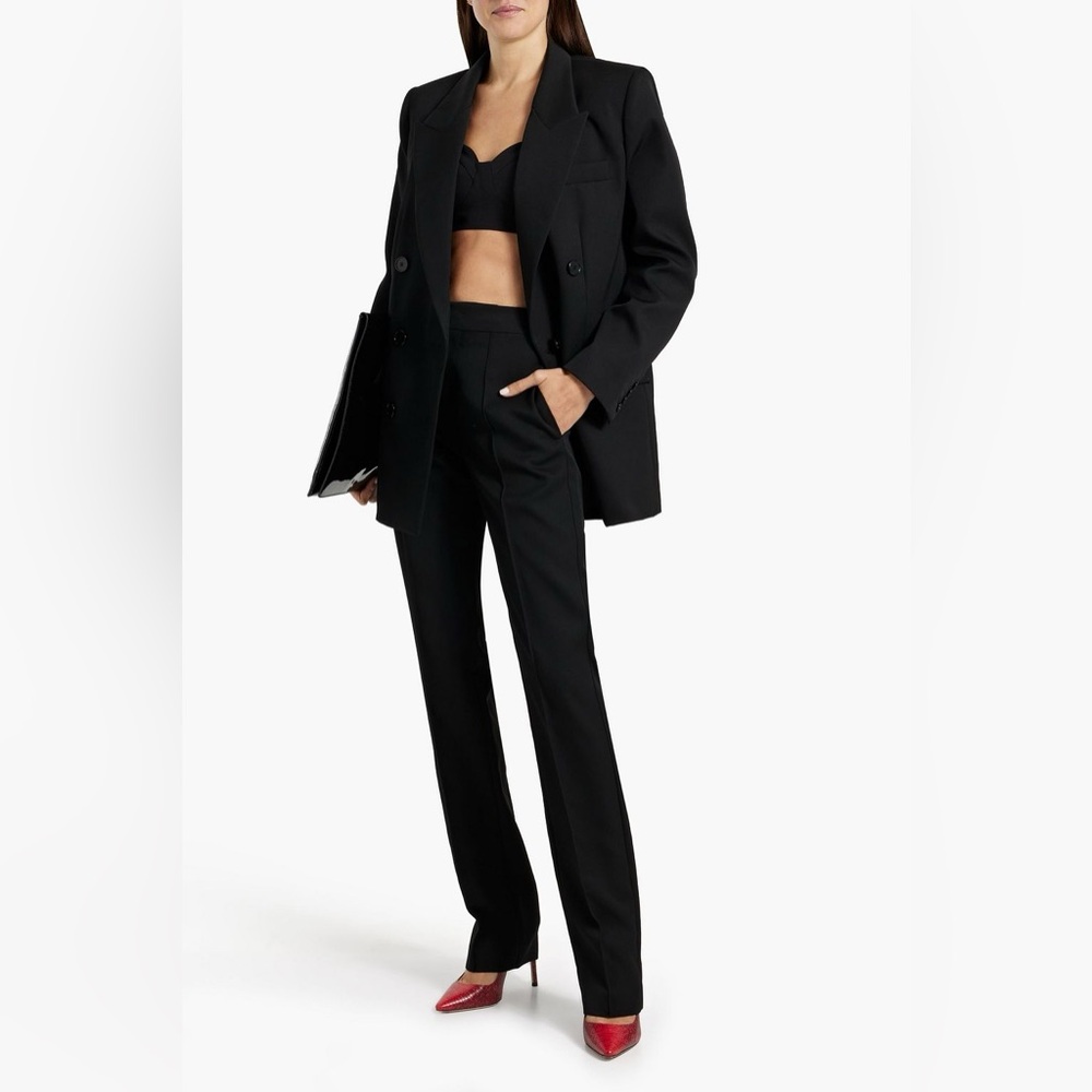 ISABEL MARANT - Wool-crepe slim-leg pants